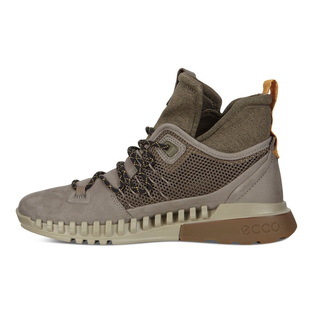 Tenis De Montaña Hombre - ECCO Zipflex Mid Boot - Grises - YCQ259130